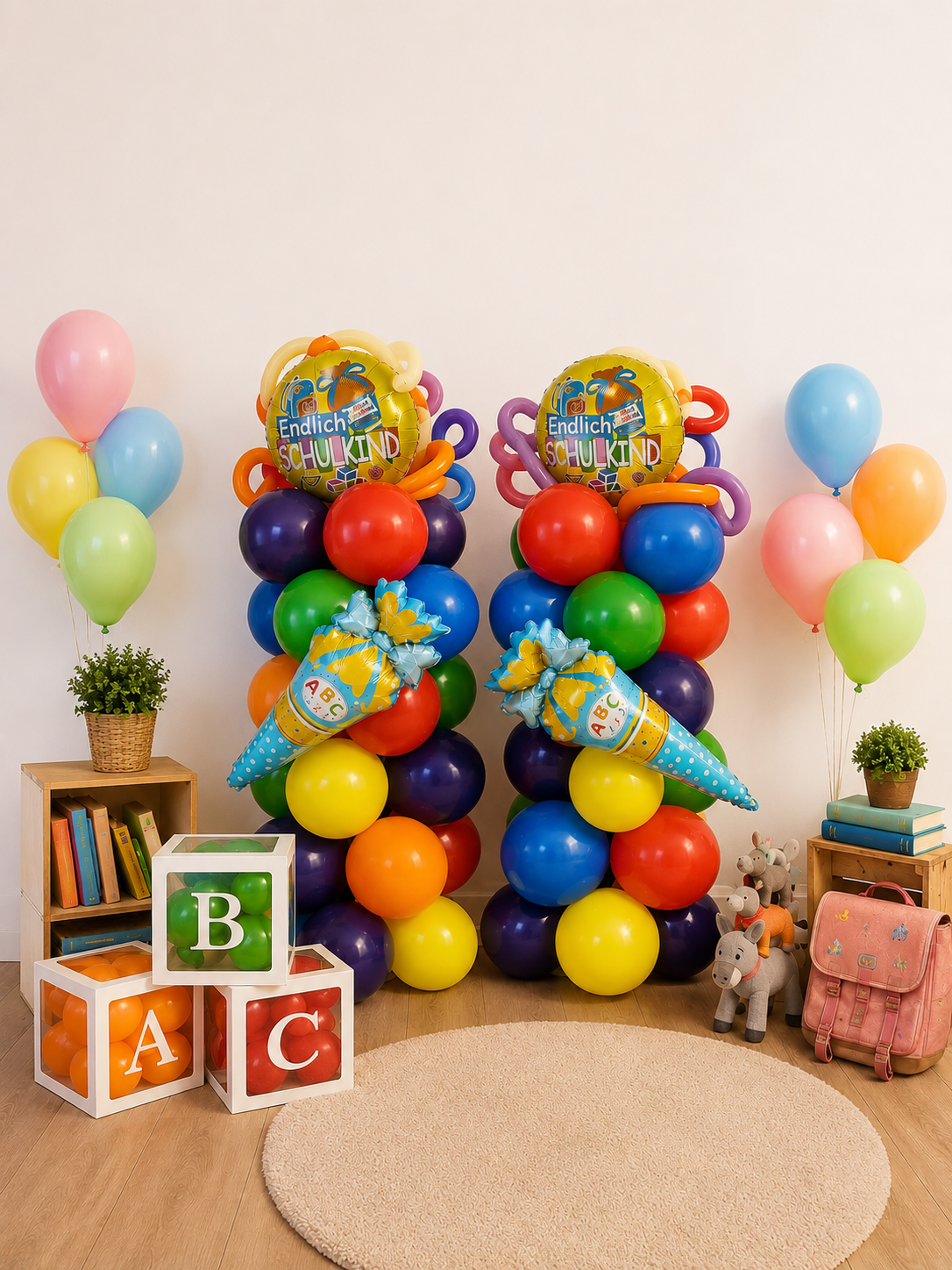 Schulkind Celebration in Red — Ballondekoration von Mondi Decor, Stuhr bei Bremen