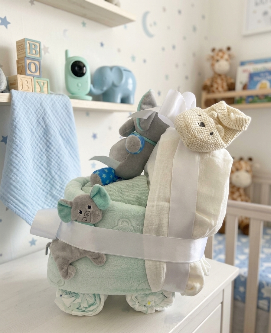 Baby Gift Powder Blue — Detail — Ballondekoration von Mondi Decor, Stuhr bei Bremen