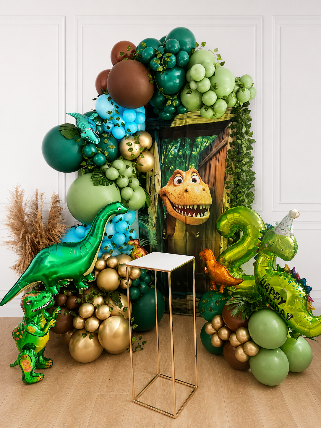 Dino Birthday Scene — Ballondekoration von Mondi Decor, Stuhr bei Bremen