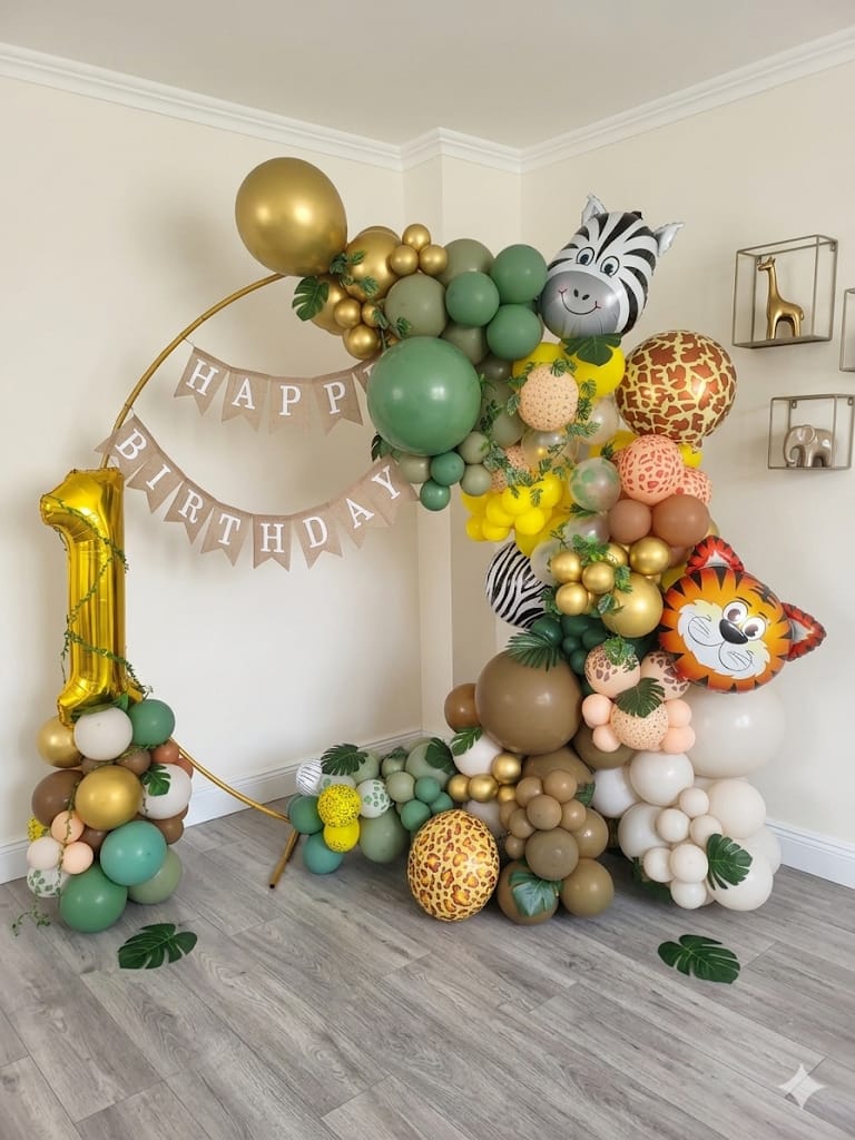 Safari Birthday Hoop — Ballondekoration von Mondi Decor, Stuhr bei Bremen