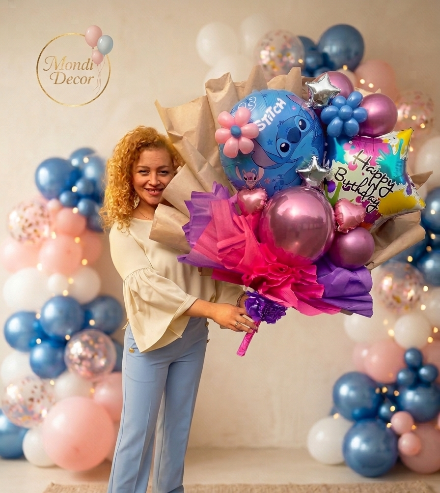 Stitch Balloon Bouquet — Ballondekoration von Mondi Decor, Stuhr bei Bremen
